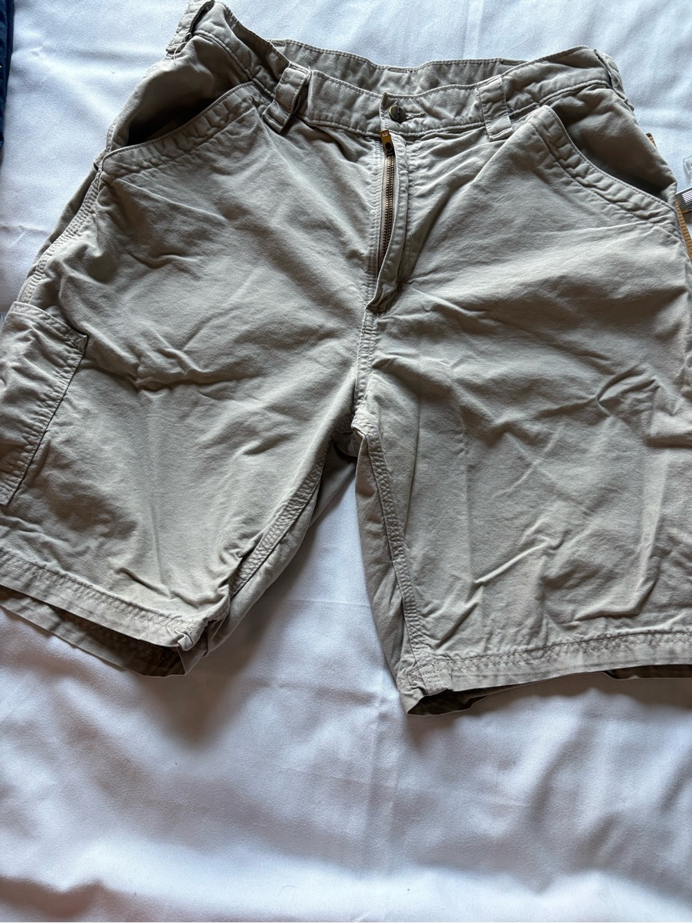 Carhartt Men's Tan Cargo Shorts - Utility Pockets
